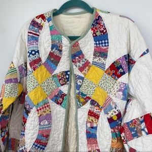 Handmade Quilted jacket cozy wearable art
